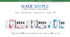 Desktop Screenshot of madesimpleskincare.com